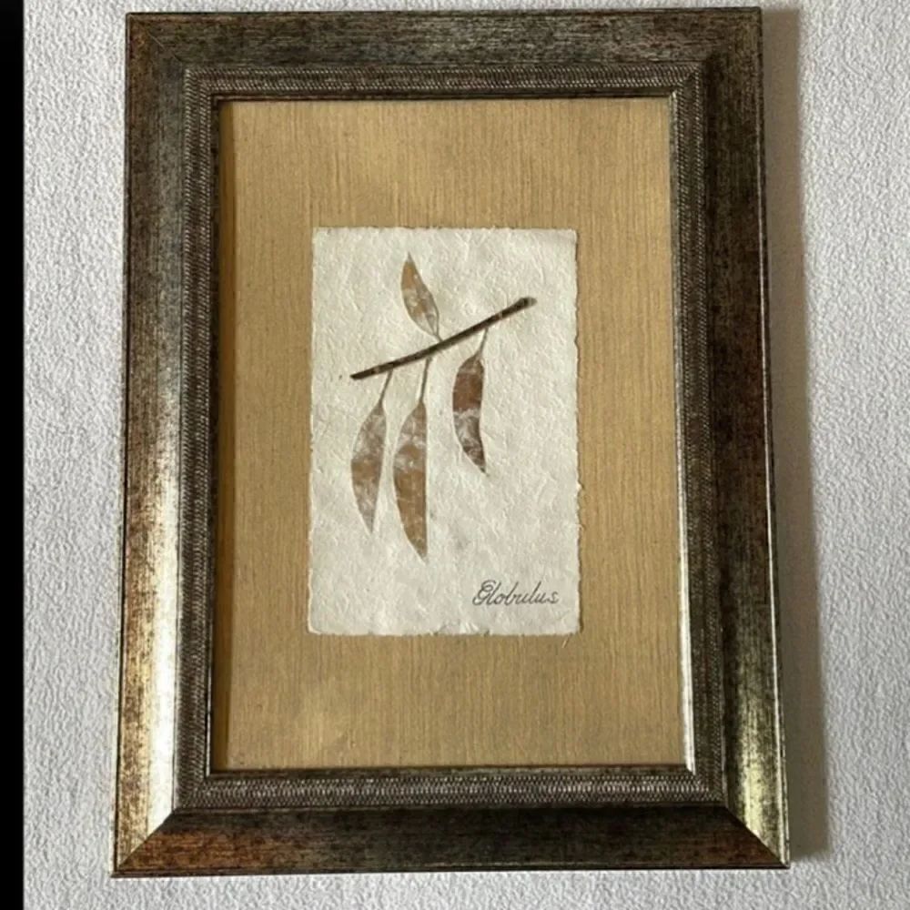 Botanical Framed and Matted Leaf Real Life Artwork Signed by the Artist!